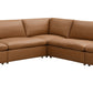 Brighton - Top Grain Modular Sectional - Brown