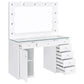 Fern - 7 Drawer Vanity Set With Mirror And Globe Lights