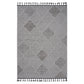 Guros - 6' X 9' Trellis Indoor / Outdoor Area Rug - White / Gray