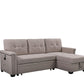 Nathan - Reversible Sleeper Sectional Sofa With Storage Chaise, USB Charging Ports And Pocket