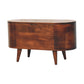 Rounded Lid Up Blanket Box