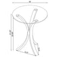 Bailey - Round Top Side Table - Clear