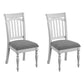 Slat Back Dining Chairs (Set of 2) - Gray