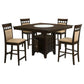 Gianna - 5 Piece Counter Height Dining Set - Cappuccino