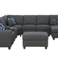 Tina - 8 Piece Upholstered Sectional With Ottoman