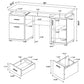 Swan - 2 Drawer Computer Desk - Mango Color