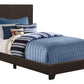 Bed, Upholstered, Transitional
