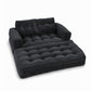 2 Seater Modular Corduroy Sofa With Chaise Lounge For Living Room
