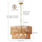 Chandelier, 2 Tier Boho Wabi Sabi Pendant Light, Hanging Ceiling Lamp - Gold