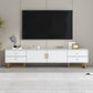 TV Media Console Table, TV Stand With Storage For Living Room - White