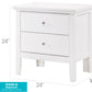 English Dovetailed Drawers Nightstand