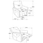 Beacon - Power Swivel Recliner With USB Charging And Adjustable Recline