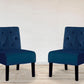 Reese - Living Room Armless Button Tufted Pattern Accent Chair (Set of 2)