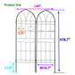 Metal Garden Trellis Rustproof Trellis For Climbing Plant, Outdoor Flower Support