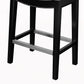 Solvianne- Set of 2 - 27." Grey Wood- Height  Saddle Counter Stool