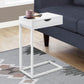 Accent Table, C - Shaped Contemporary Elegant Desig