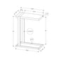 Accent Table, C - Shaped, Contemporary & Modern Stylish Design