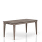 Rustic Dining Table 2 Storage Drawers And Leaf - Gray