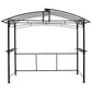 Grill Gazebo 8X5Ft, Outdoor Patio Canopy, Bbq Shelter With Steel Hardtop And Side Shelves - Black