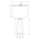 Lighting, Table Lamp, Resin, Modern - Gray