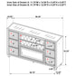 Mika - 8 Drawer LED Fireplace Dresser