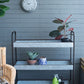 Homestead Galvanized Shelf Display 3 Tier - Metallic Gray