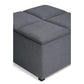 Avalon - Square Coffee Table, Storage Ottoman