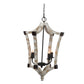 4 Light Chandelier, Hanging Light Fixture With Adjustable Chain For Kitchen, Bulb Not Included - Cream