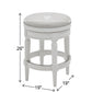 Rustic Elegance Backless Swivel Stool