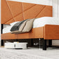 Vintage Under Bed Storage And Square Platform Design