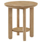 Crispin - Round Table With Lower Shelf
