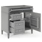 Bathroom Vanity With 2 Drawers And Tip-Out Drawer, Storage Cabinet