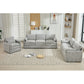 Cozy Upholstered Sofa Set For Living Room