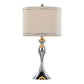 Ashland - Contemporary Table Lamp With Trim (Set of 2) - Polished Chrome / Cream