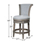 Swivel Barstool With High-Back