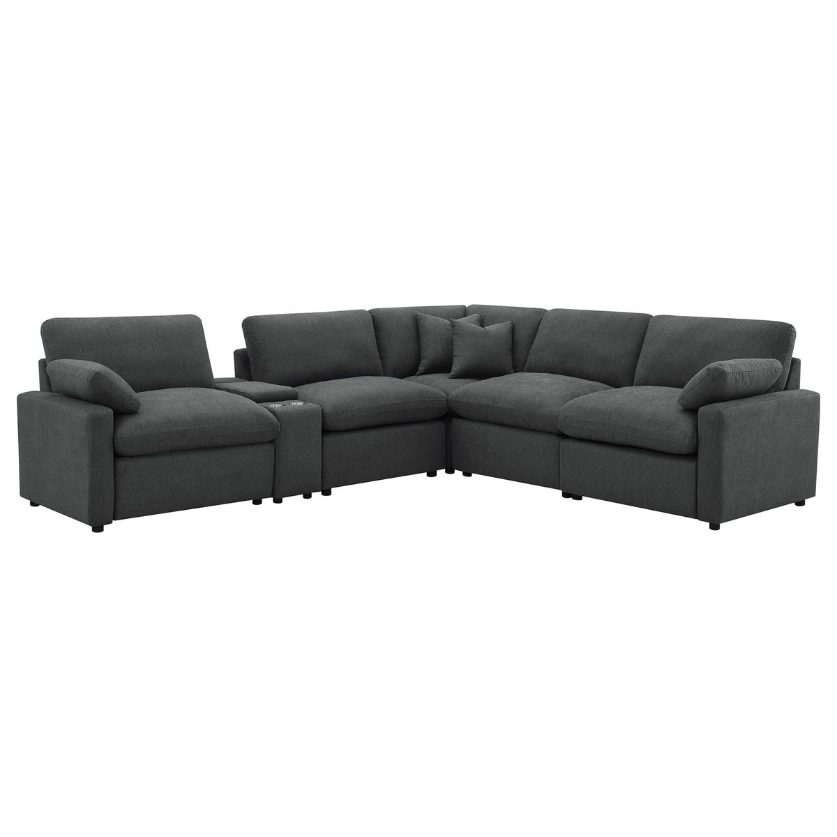 Hollander - 6 Piece Modular Power Reclining Sectional Sofa