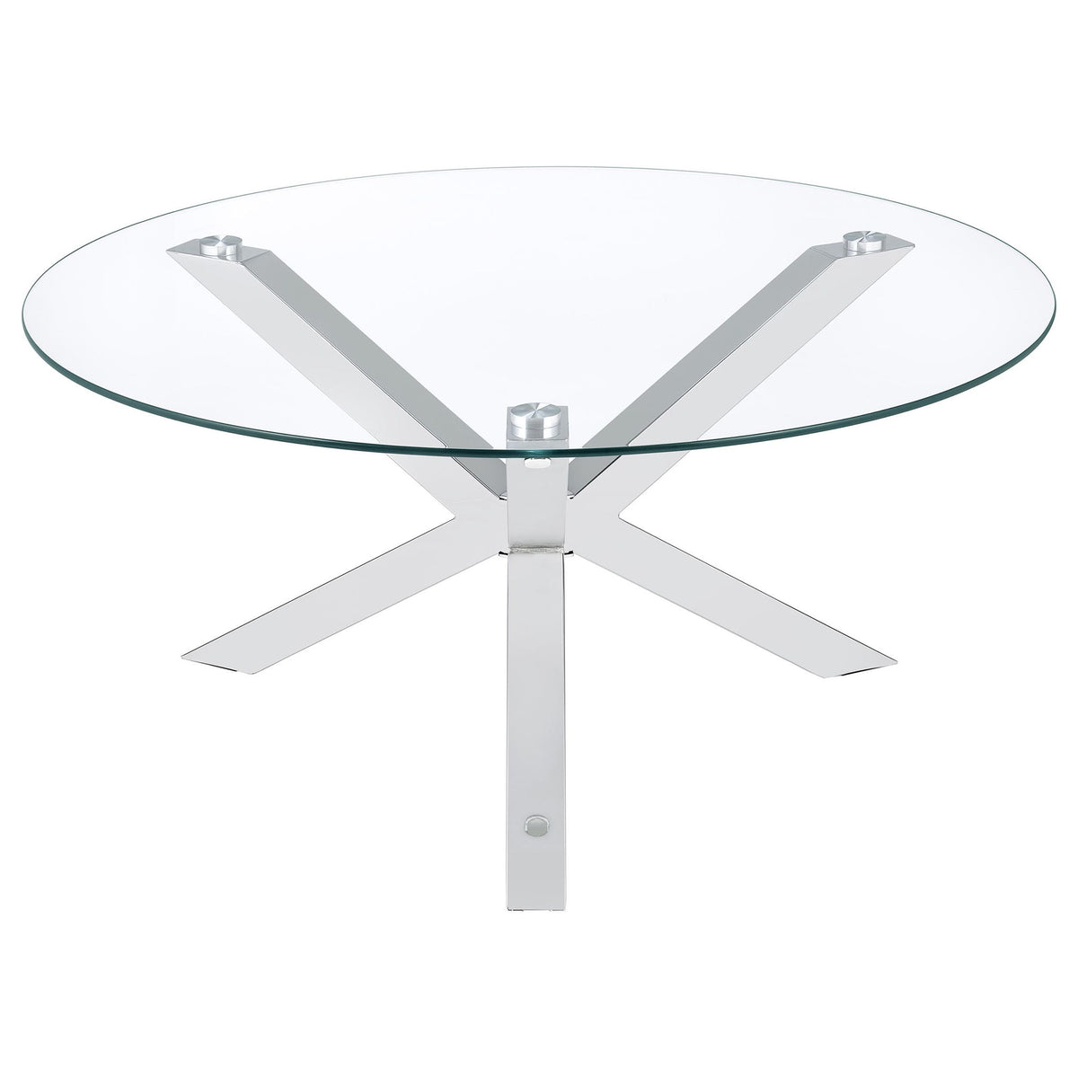Round Top Coffee Table - Chrome