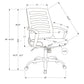 Office Chair, Adjustable Height, Swivel, Ergonomic, Armrests