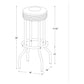 Bar Height Stool Vintage Style (Set of 2)