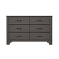 6 Drawer Dresser - Brown