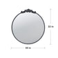 Classic Design Mirror With Baroque Inspired Frame For Bathroom, Entryway Console Lean Against Wall