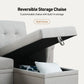 Lucca - Reversible Sleeper Sectional Sofa With Storage Chaise
