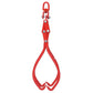 4 Claw Timber Log Lifting Tongs Grabber - Red