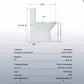 1 Piece Toilet With Dual Flush & Rimless Bowl - Glossy White