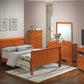 Louis Phillipe - Panel Sleigh Bed