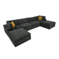 Custom Configuration Modular Sectional With Toss Pillows