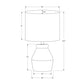 Lighting, Table Lamp Modern - Cream