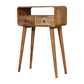 Curved Chestnut Console Table