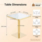 Square Small Kitchen Table With Pedestal Base
