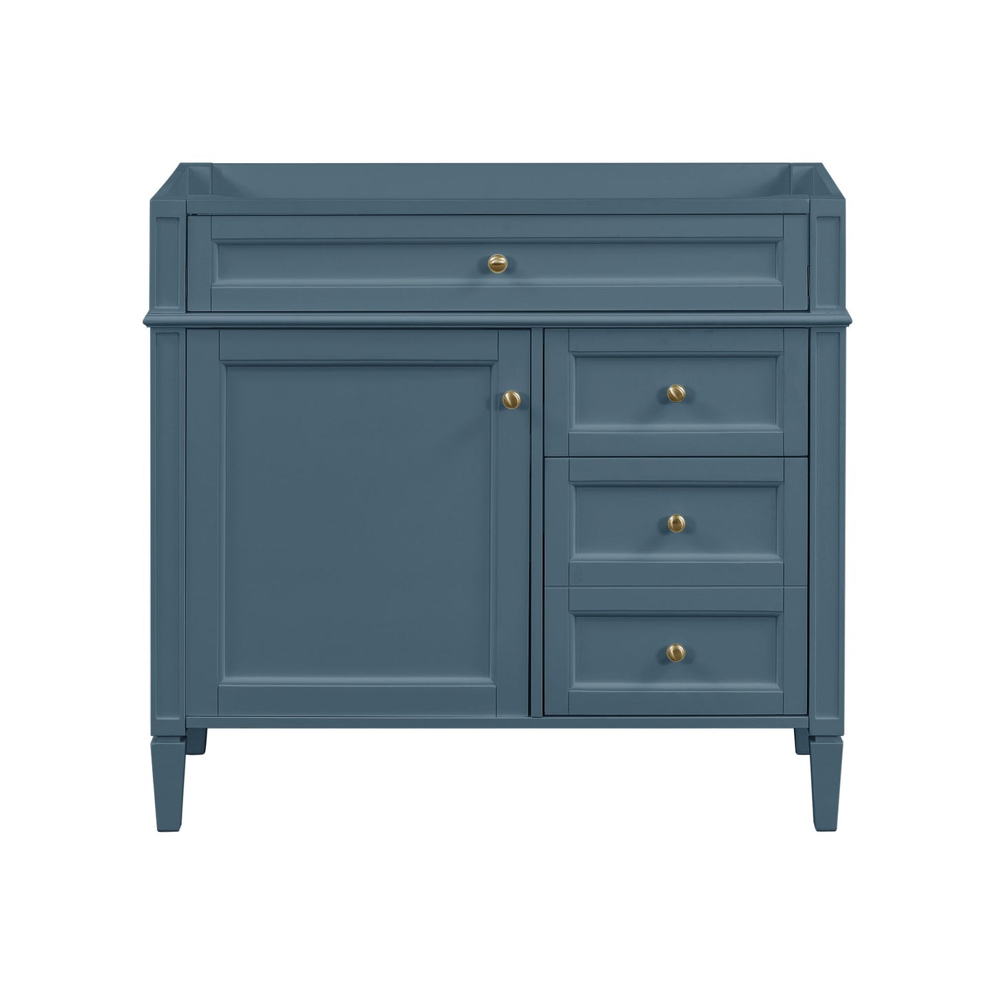 Bathroom Vanity With 2 Drawers And Tip-Out Drawer, Storage Cabinet